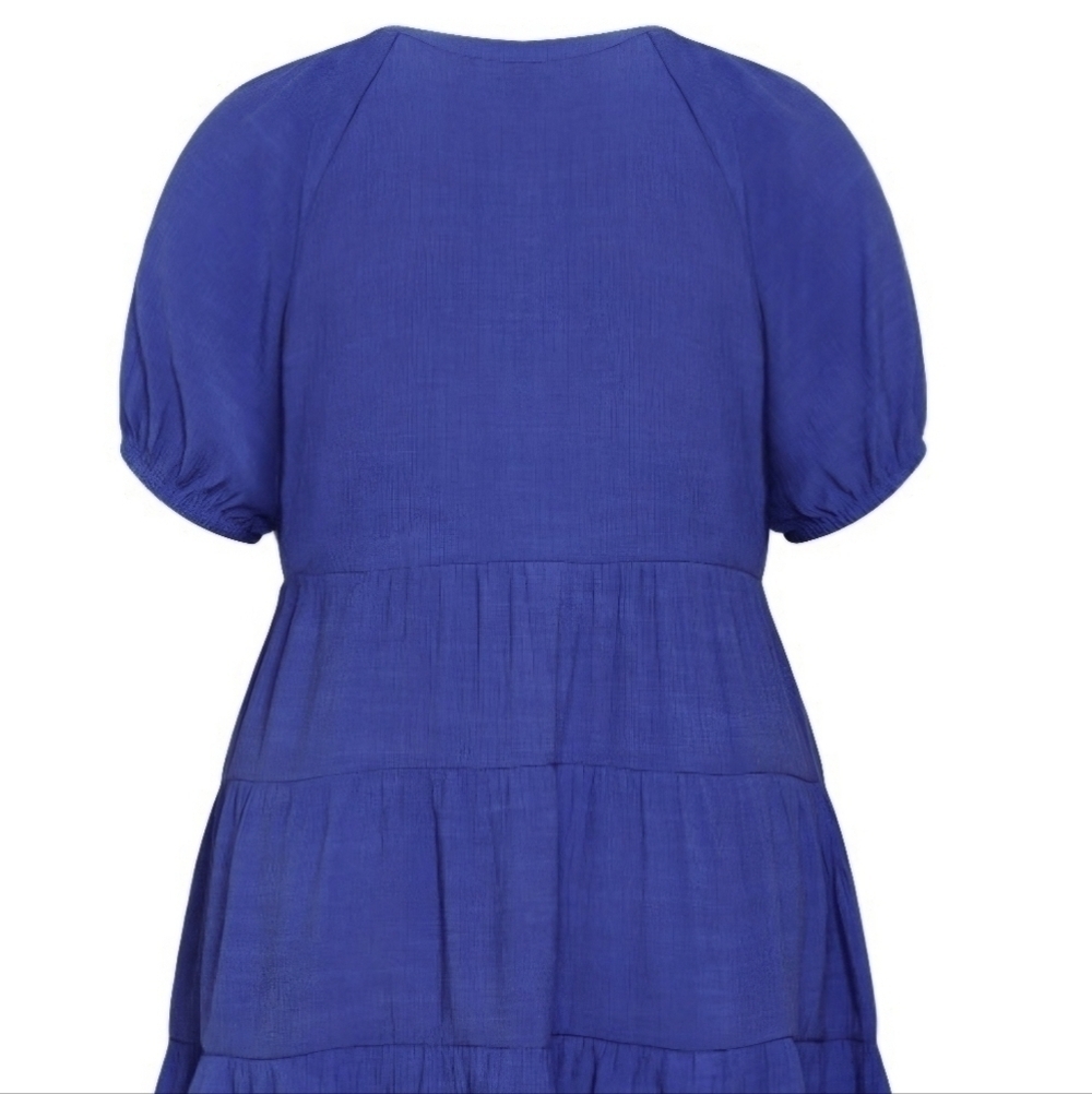 CITY CHIC Plus Size Kara Dress Marine Blue - Picture 5 of 6